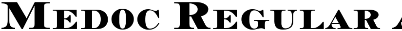 Medoc Regular font