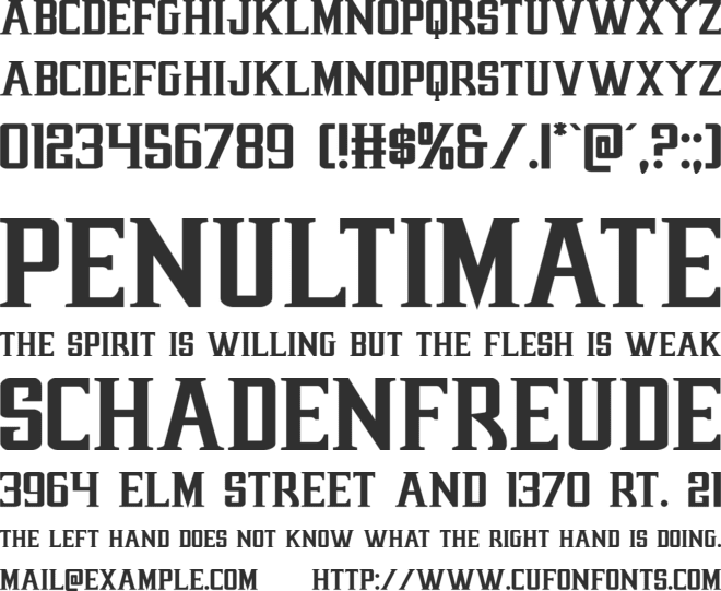 Earthrealm font preview