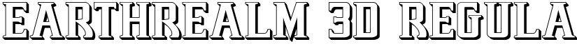 Earthrealm 3D Regular font