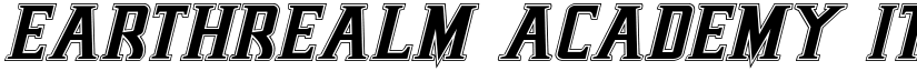 Earthrealm Academy Italic Italic font