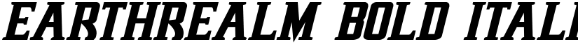 Earthrealm Bold Italic Bold Italic font