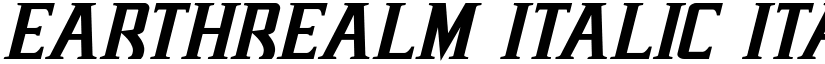Earthrealm Italic Italic font