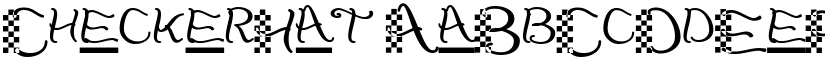 CheckerHat font