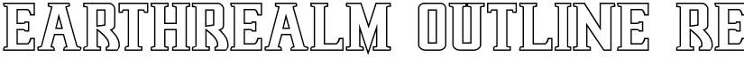 Earthrealm Outline Regular font