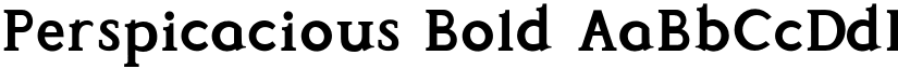 Perspicacious Bold font