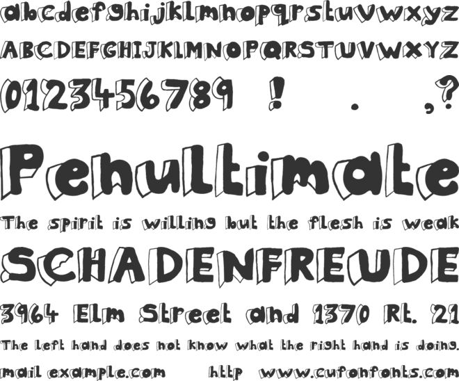 Clothes Peg font preview