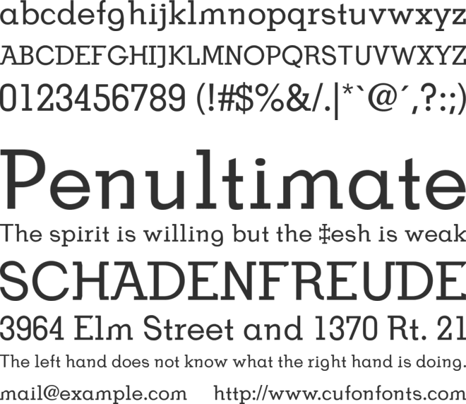 BDP OldNeo font preview