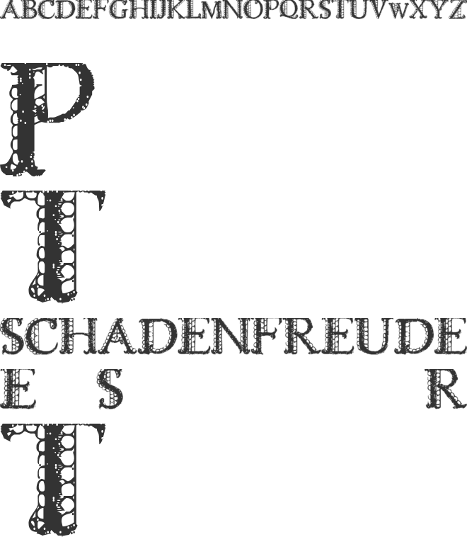 Lacetrim font preview