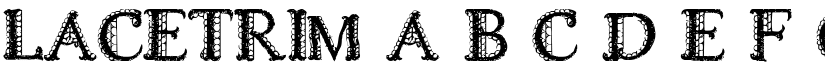 Lacetrim font download