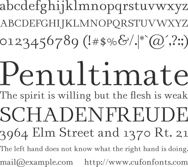 Renzo font preview