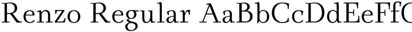 Renzo Regular font