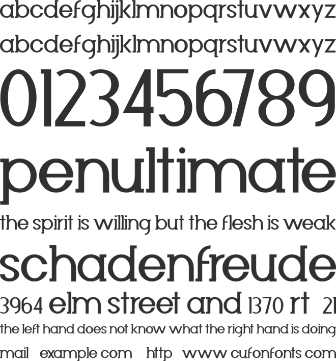 Diminuto font preview