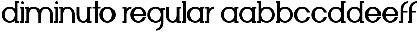 Diminuto Regular font