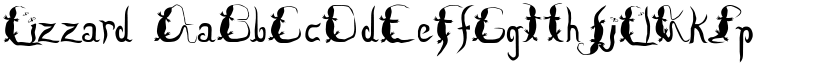 Lizzard font
