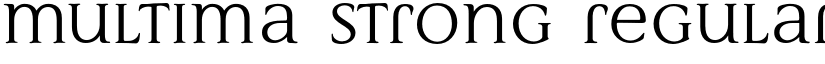 Multima Strong Regular font