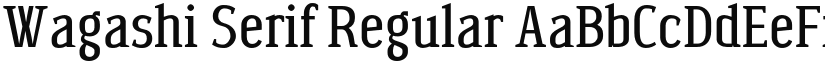 Wagashi Serif Regular font