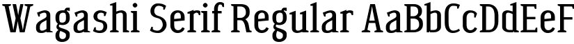 Wagashi Serif Regular font