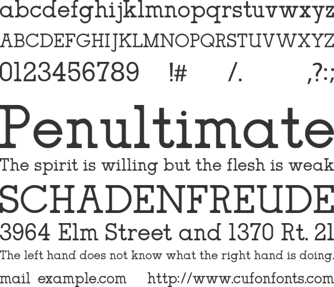 oce font preview