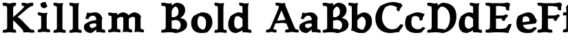 Killam Bold font