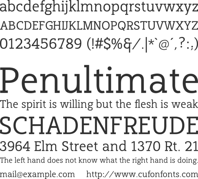 Cicero Serif font preview
