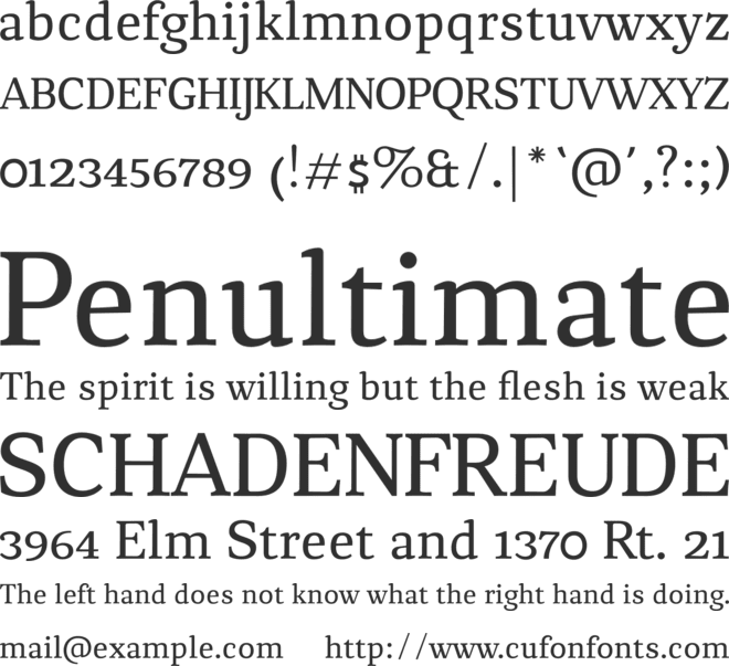 Chucaratext font preview