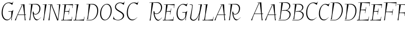 GarineldoSC Regular font