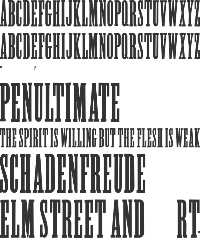 Alycidon font preview