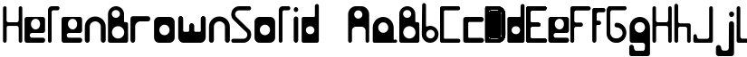 HelenBrownSolid font