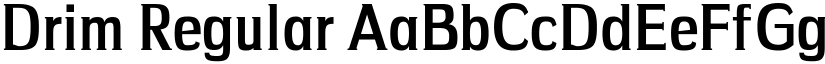 Drim Regular font