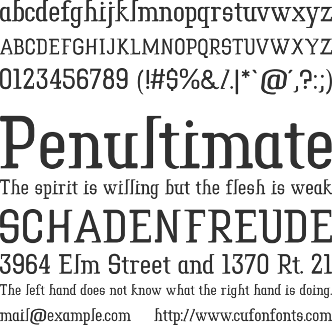 Tower Print font preview