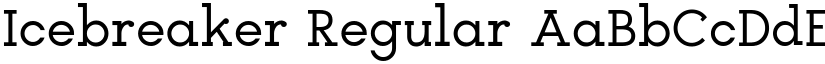 Icebreaker Regular font