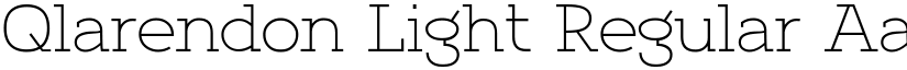 Qlarendon Light Regular font