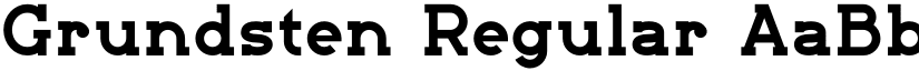 Grundsten Regular font