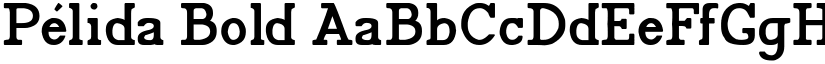 Pélida Bold font