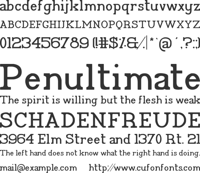 Pélida font preview