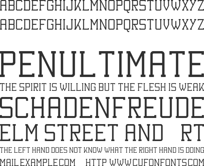 Kinetic Extreme Solid font preview