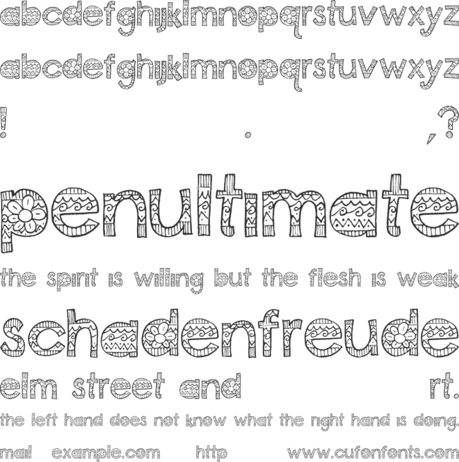 Coconut Point font preview