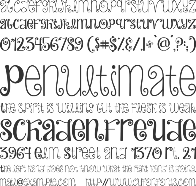 Janda Hide And Seek font preview