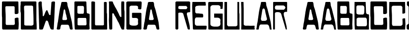 COWABUNGA Regular font