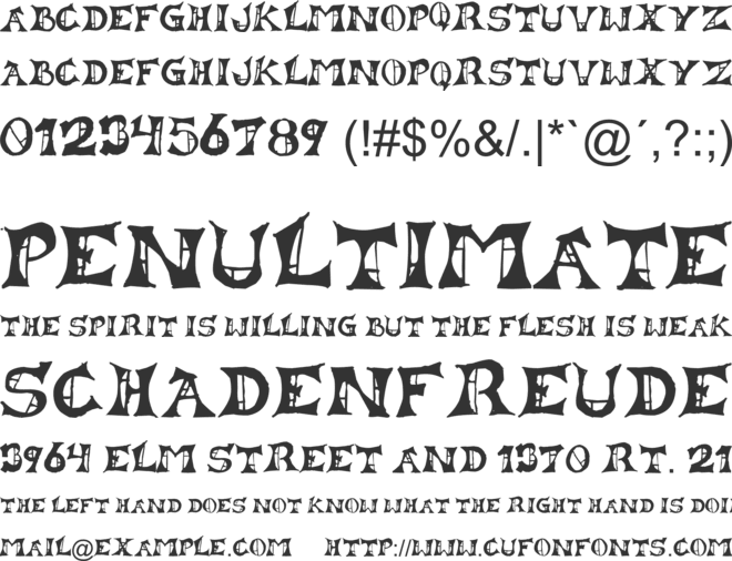 Lestat font preview