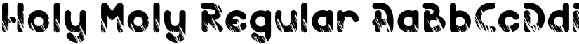 Holy Moly Regular font