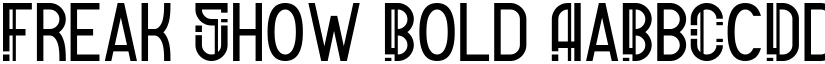 Freak Show Bold font
