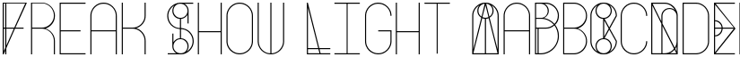 Freak Show Light font