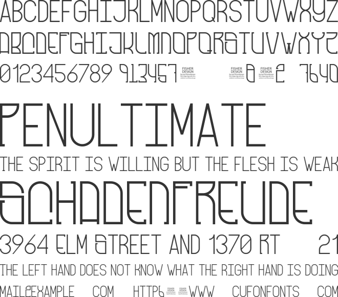 Freak Show font preview