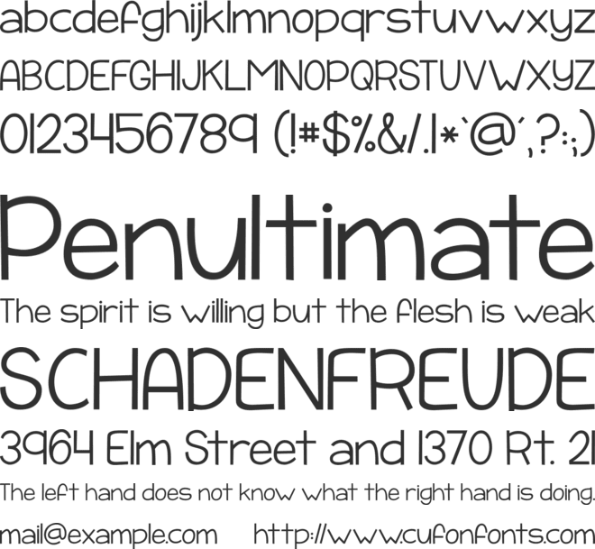 KG Payphone font preview