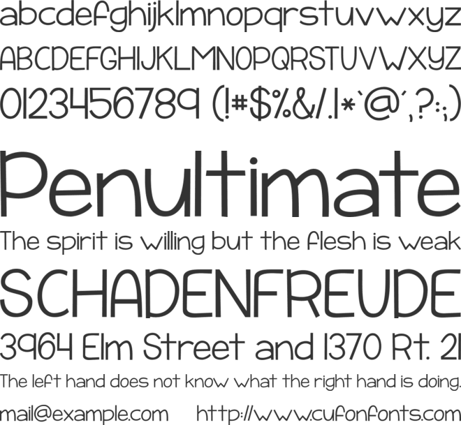 KG Payphone font preview