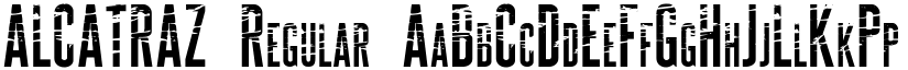 ALCATRAZ Regular font