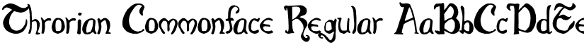 Throrian Commonface Regular font