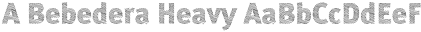 A Bebedera Heavy font