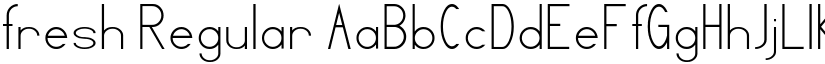 fresh Regular font